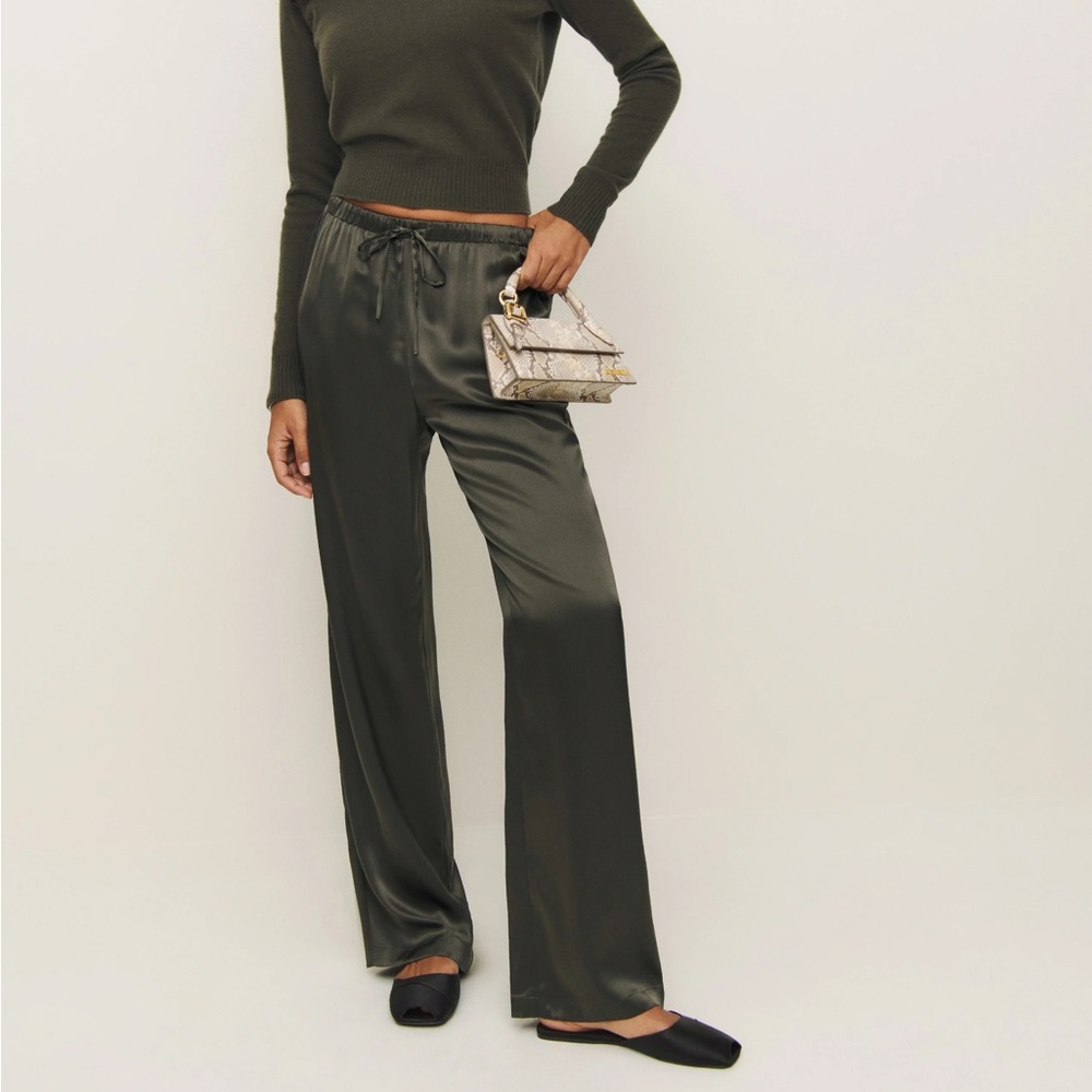 Reformation Silk Pants